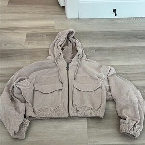 Corduroy Hooded Jacket